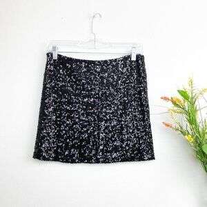 ⭐️ LF MILLAU Black Sequin Mini Skirt Small Going Out